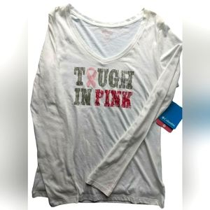 COLUMBIA Sportswear Pink Ribbon Tough In Pink Oversized XS